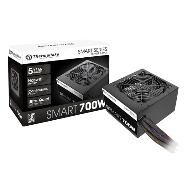 FUENTE 700W THERMALTAKE SMART 80 PLUS WHITE