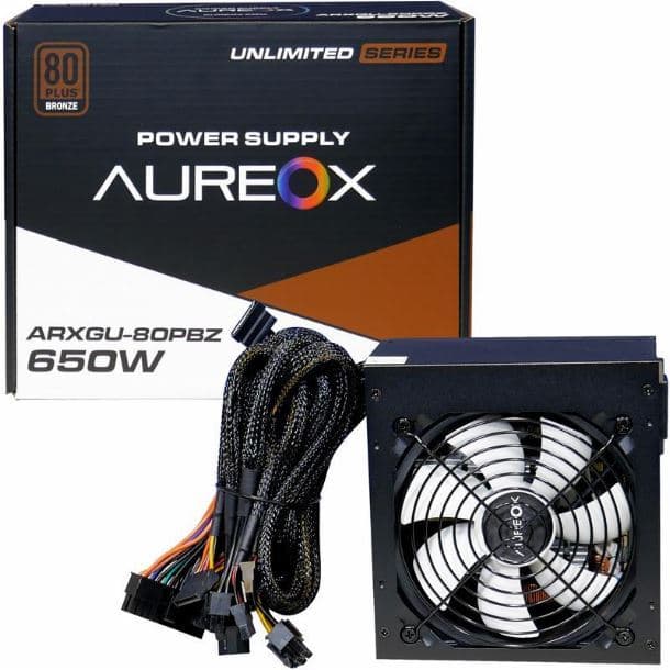 FUENTE AUREOX ARXGU 650W 80 PLUS BRONZE