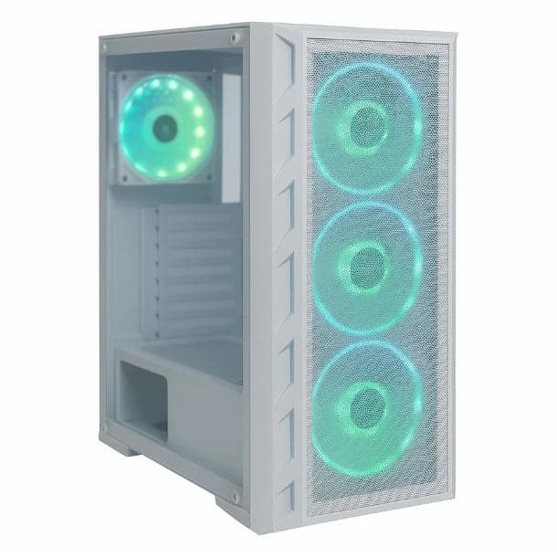 GABINETE EAGLE WARRIOR CG-12AJ 4FAN ARGB WHITE