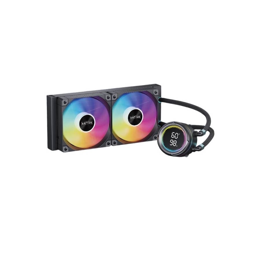 Water Cooling Raptor Aqua Pro 240 Display 2x CPU Cooler 240mm Negro