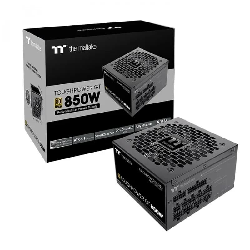 FUENTE GAMER THERMALTAKE TOUGHPOWER GT 850W 80 PLUS GOLD ATX 3.1