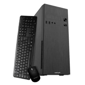 GABINETE KIT KELYX LC728-12 C/ FUENTE 500W + TECLADO Y MOUSE