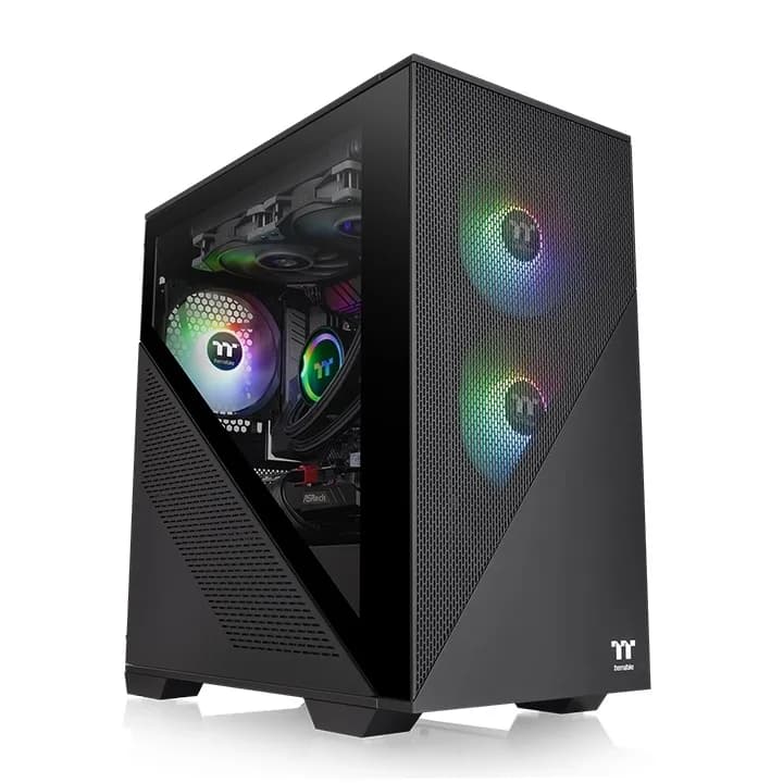 GABINETE TT DIVIDER 170 MICRO-CASE TG FAN X2 ARGB PWM BLACK
