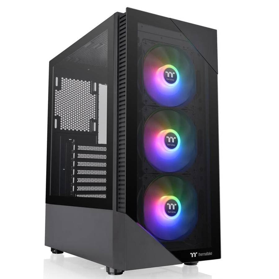 GABINETE GAMER THERMALTAKE VIEW 200 TG BLACK X3 FANS ARGB