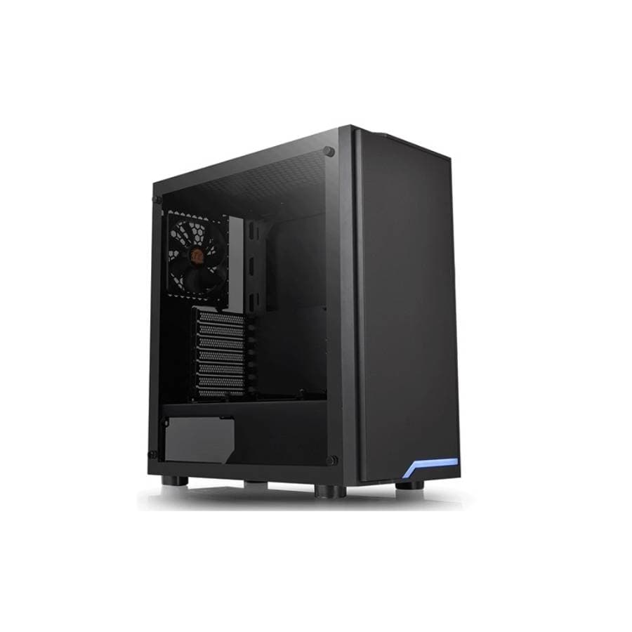 Gabinete TT H100 Mid-Tower TG Fan x1 Black