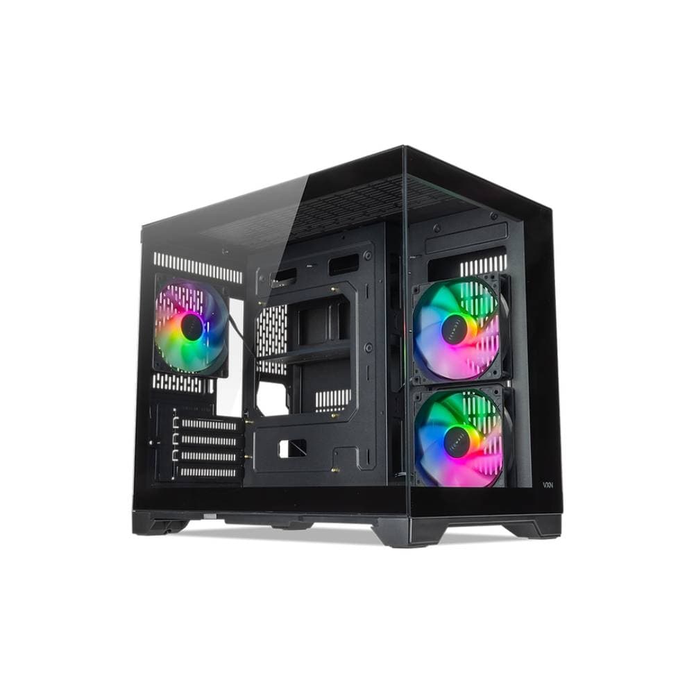 GABINETE GAMER TECWARE VXN EVO BLACK MATX 3 COOLERS