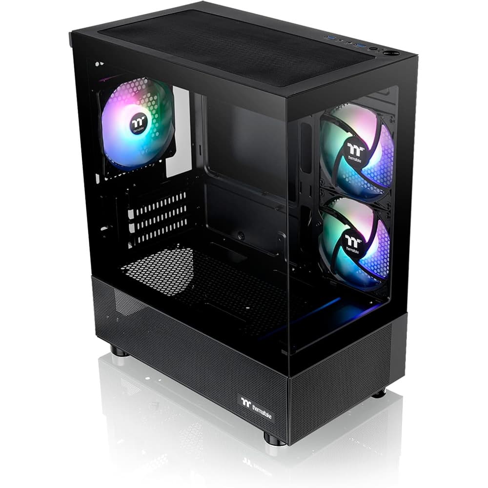GABINETE THERMALTAKE VIEW 170 MICRO ATX TG ARGB FAN X3 BLACK