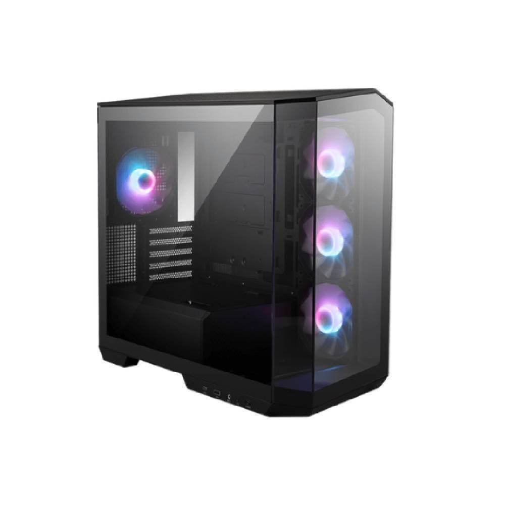 Gabinete MSI MAG PANO M100R PZ Micro ATX TG x2 ARGB Fan x4 Black (6471)
