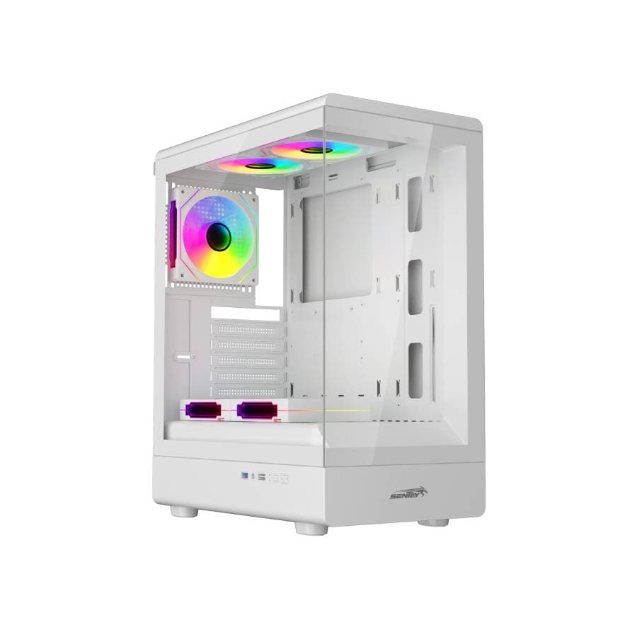 GABINETE GAMER SENTEY WALKER 240 ATX WHITE 5 COOLERS ARGB
