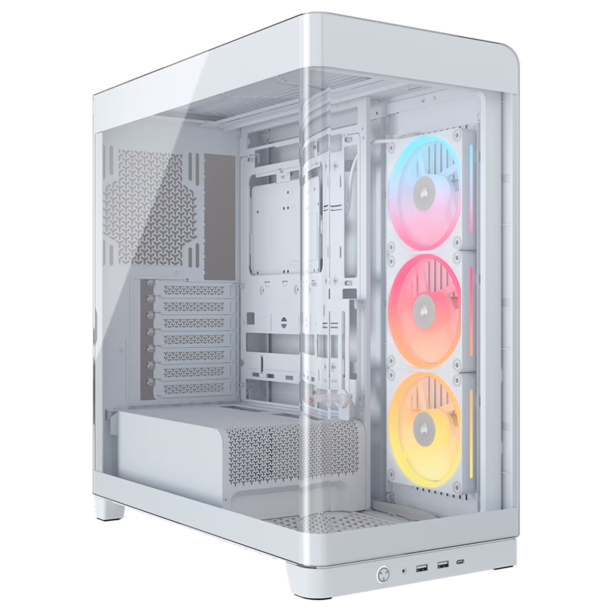 Gabinete Corsair FRAME 4500X LX-R RGB Mid-Tower TG White