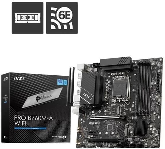 MOTHER MSI PRO B760M-A WIFI DDR5 1700 (12VA/13VA GEN)