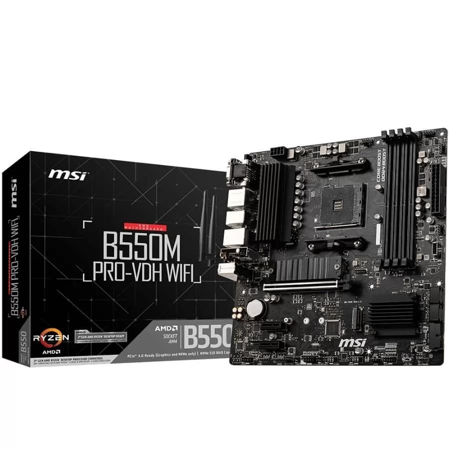 MOTHER MSI B550M PRO-VDH WIFI DDR4 AM4 (3RA/4TA/5TA GEN)