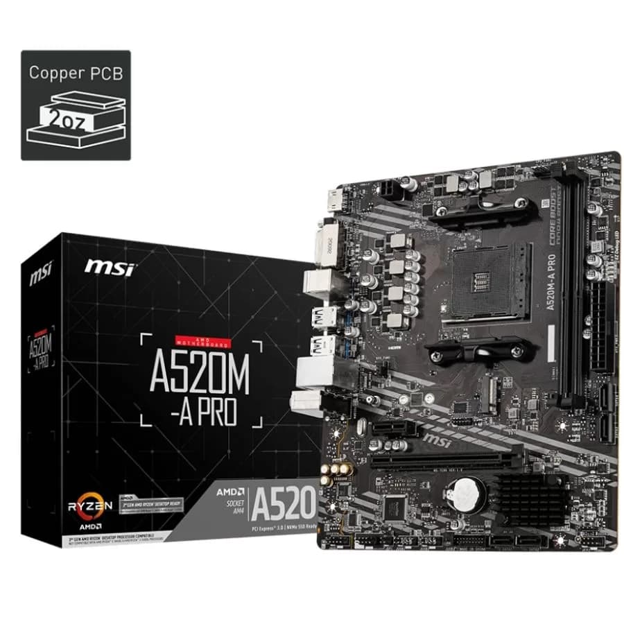 MOTHER MSI A520M-A PRO DDR4 AM4