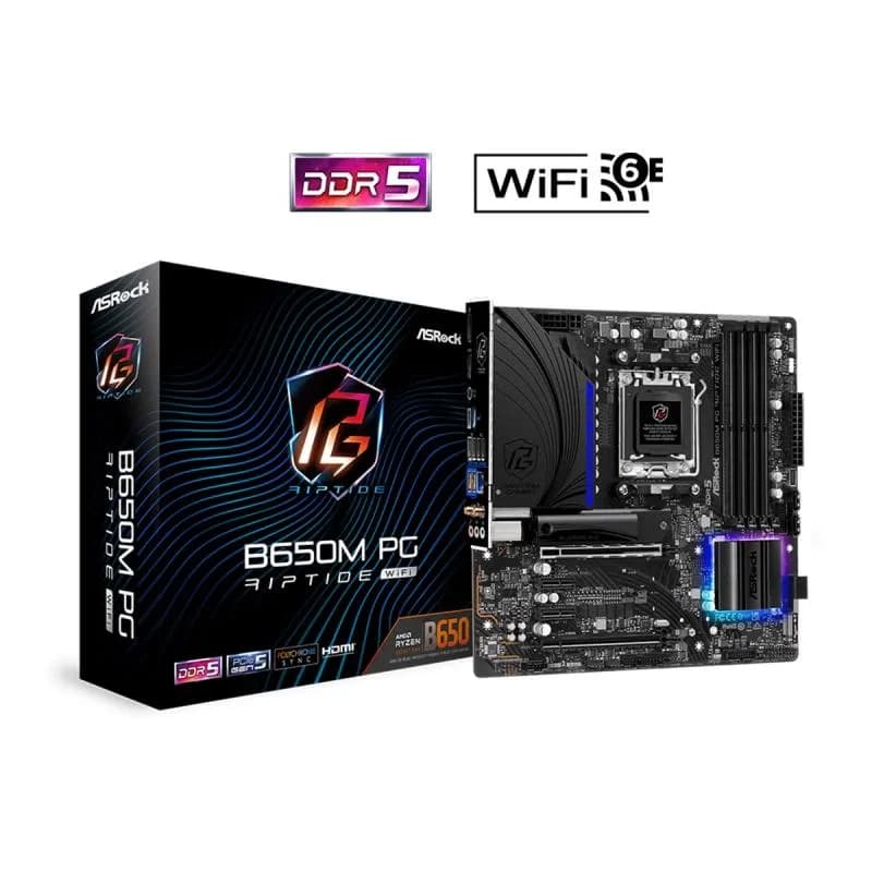 MOTHER ASROCK (AM5) B650M PG RIPTIDE WIFI