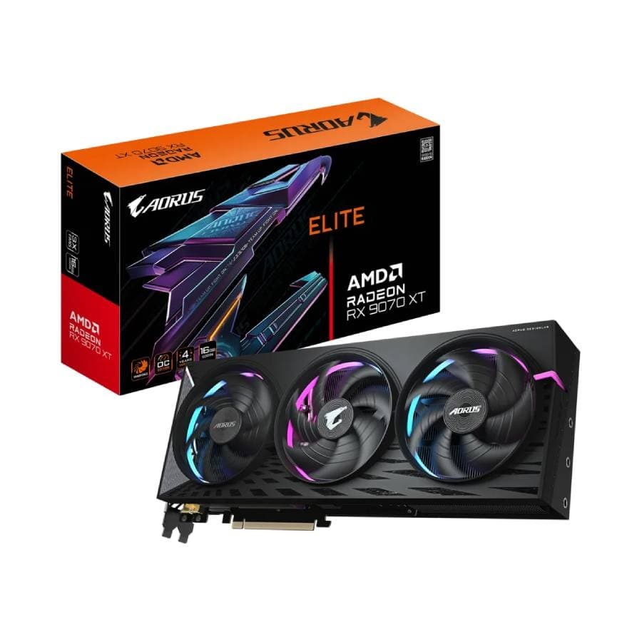PLACA DE VIDEO AMD RADEON RX 9070 XT 16GB GIGABYTE AORUS ELITE