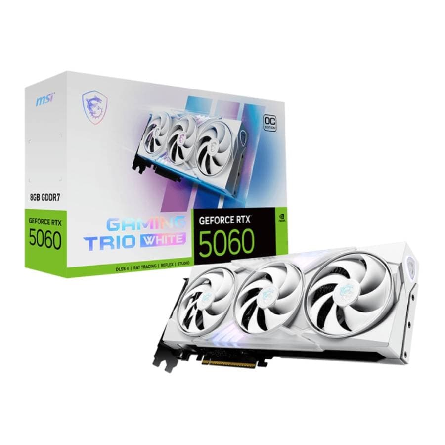 VGA MSI GeForce RTX 5060 8G GAMING TRIO OC WHITE