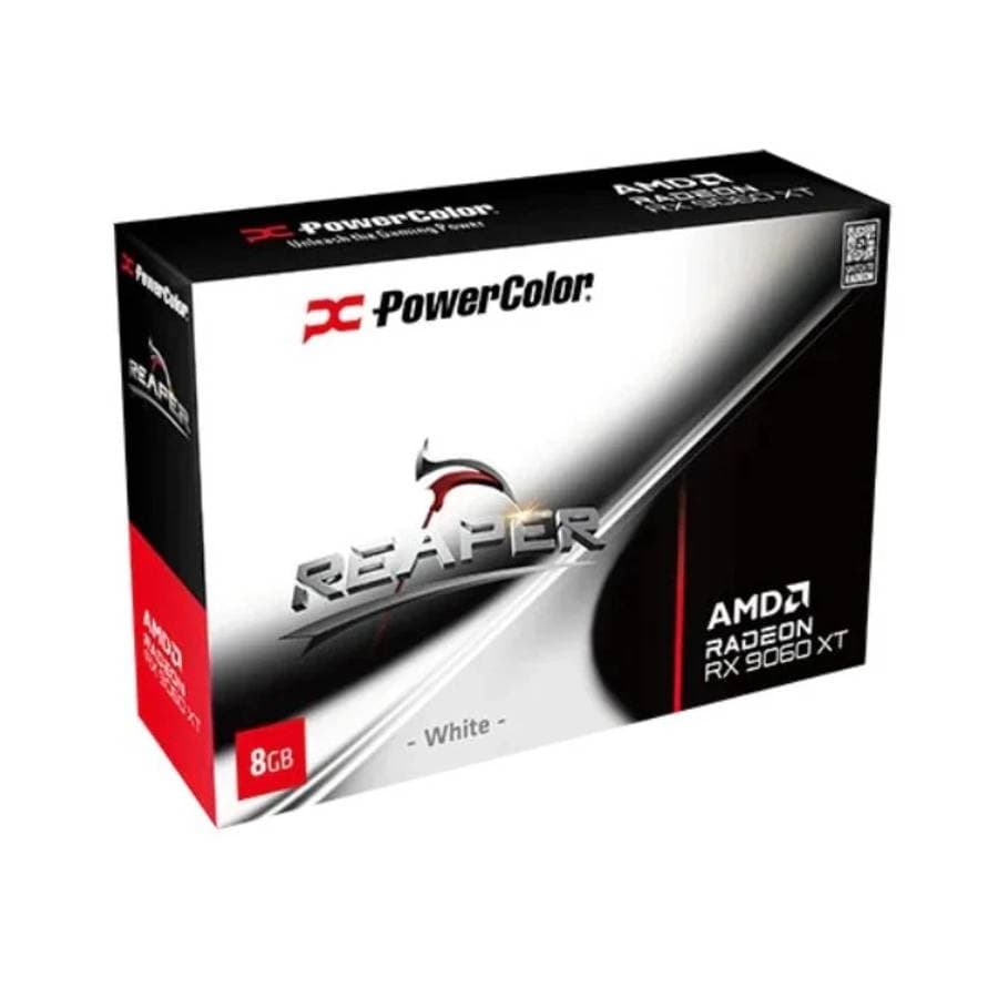 Placa de Video Powercolor Reaper White AMD Radeon RX 9060 XT 16GB GDDR6 WHITE