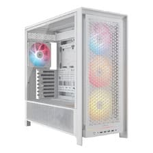 Gabinete Gamer Corsair 5000d Mid-t Frame Rs X4 Fan Argb Blan Blanco