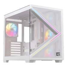 Gabinete Xyz Qubex White C/ 4 Coolers PULSAR A-RGB+PWM A-rgB Controller