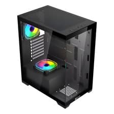 Gabinete Jalatec Jt-x94b Atx Tg Argb + Fuente 500w 80 Plus