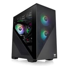 Gabinete Thermaltake Divider 170 Tg C/ 2 Coolers 120mm Argb Negro Micro Tower