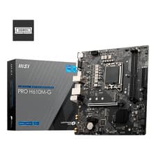 Mother Msi Pro H610m-g Intel 1700 Ddr5 Matx Color Negro Negro