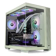 Gabinete Thermaltake View 380 Tg Argb Matcha Green Fan Argb 120mm X 4