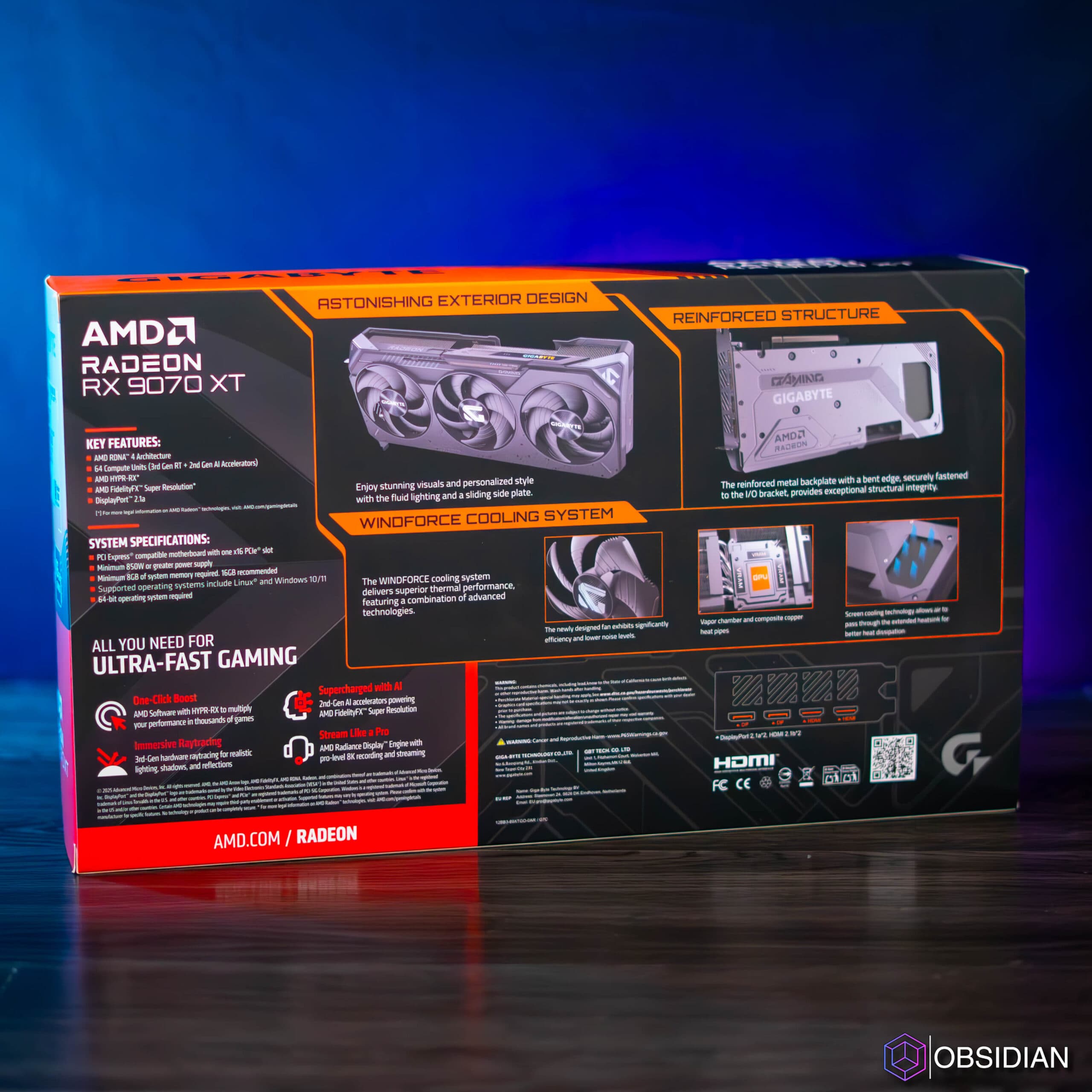 RX 9070XT 16GB GIGABYTE GAMING OC ICE