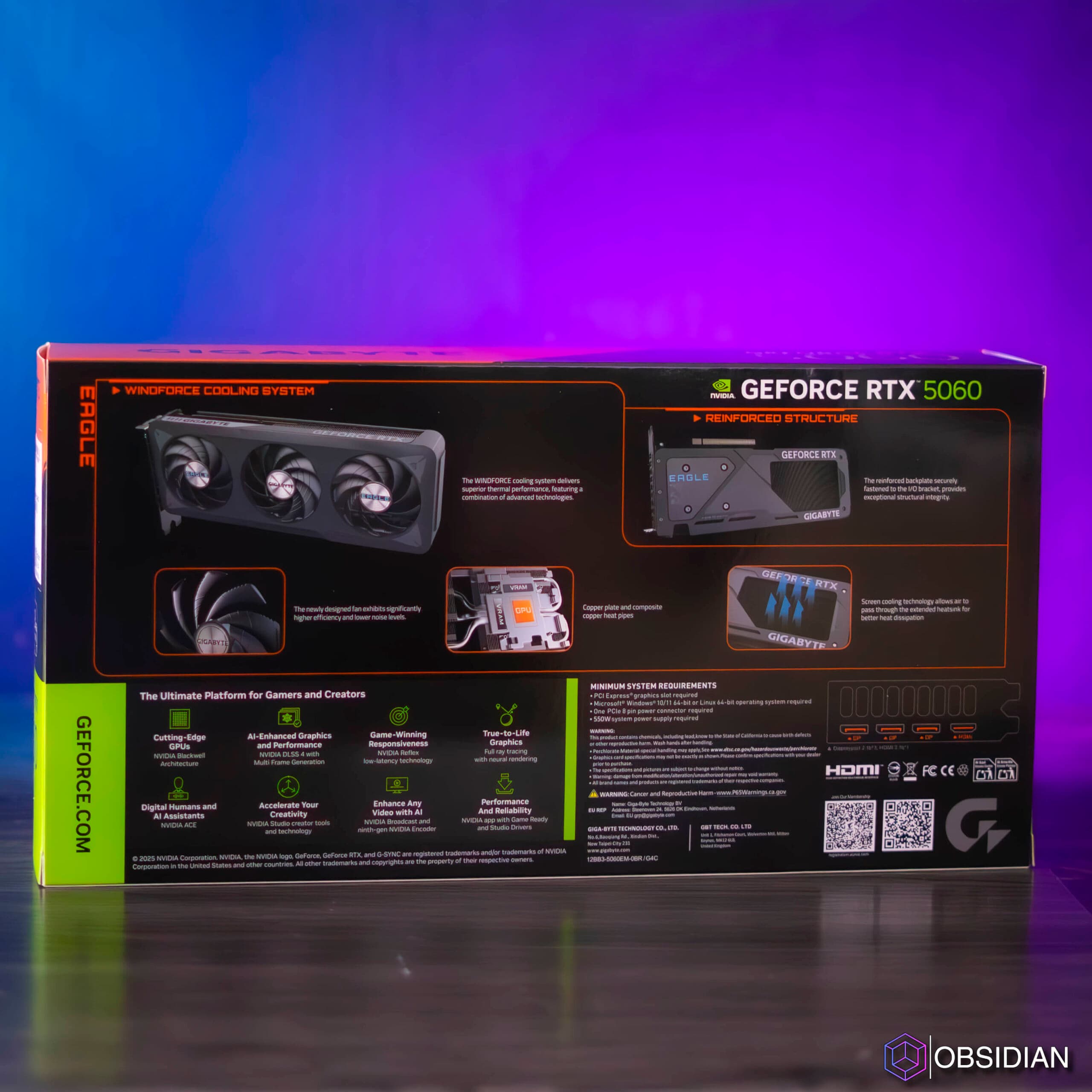 RTX 5060 8GB GIGABYTE EAGLE MAX OC