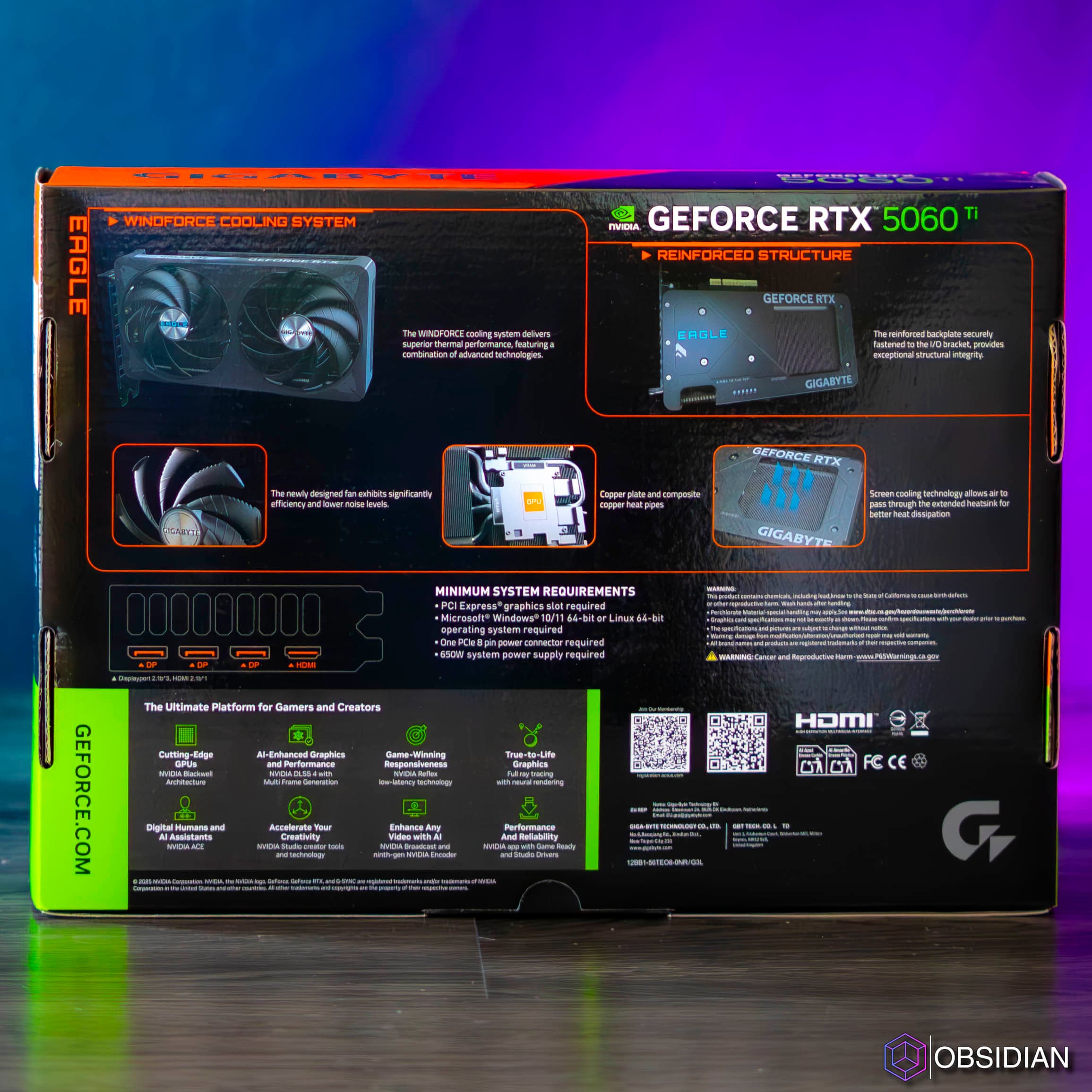 RTX 5060TI 8GB GIGABYTE EAGLE OC