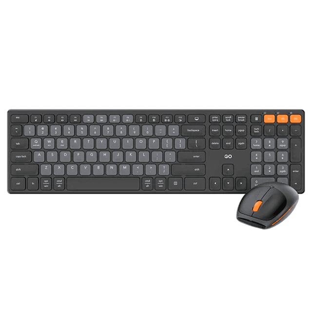 Kit Teclado y Mouse Fantech GO POP WK895 Black Inalámbrico Bluetooth Inglés