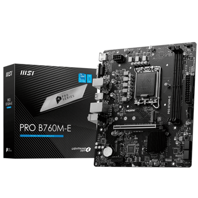 Mother MSI PRO B760M-E DDR4 (12/13/14va Gen) LGA1700