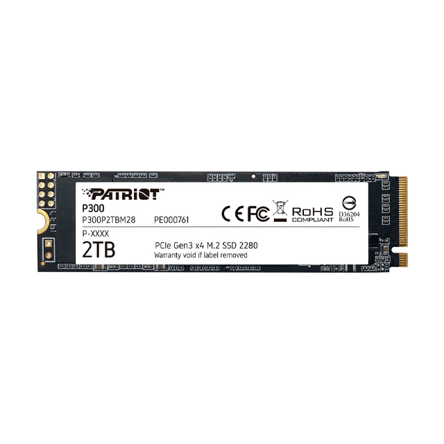 Disco SSD M2 Patriot P300 2Tb PCI-E Gen3 NVME