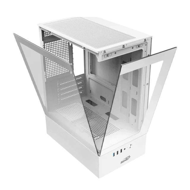 Gabinete Sentey H10 White Templado USB 3.0 (Sin Coolers)