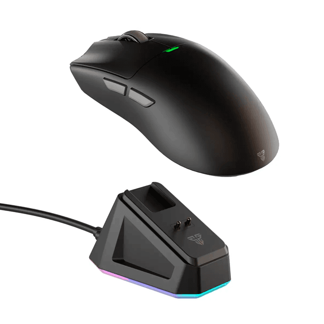 Mouse Fantech Tanto S WG13S Wireless Black Dock RGB Bateria 8K 26000 DPI Sensor PixArt