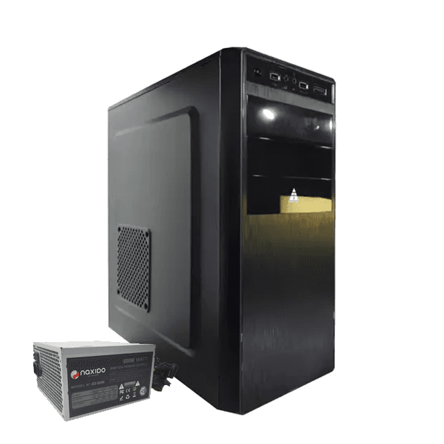 Gabinete con Fuente 600W Naxido Game Pro 600 7003B USB3