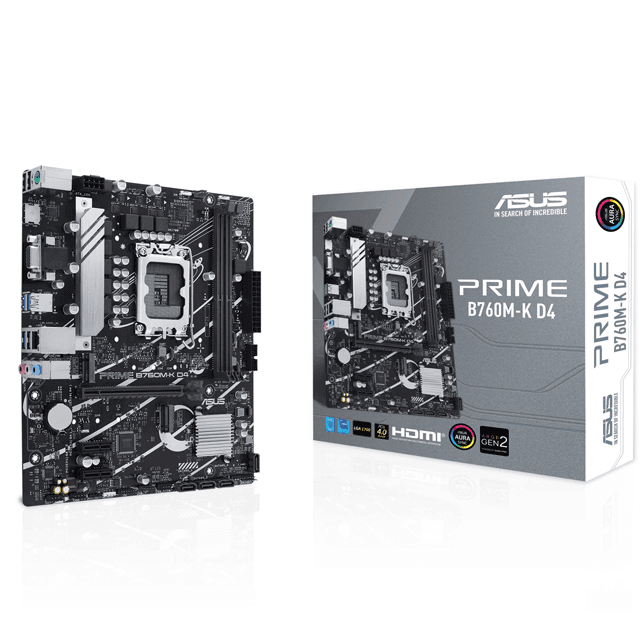Mother ASUS PRIME B760M-K D4 DDR4 (12va/13va/14va Gen) LGA1700