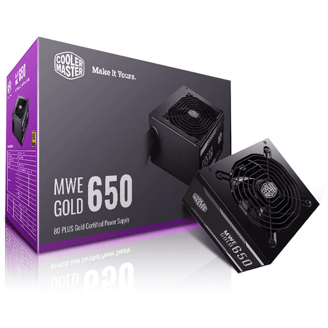 Fuente Cooler Master MWE V2 650W 80 Plus Gold S/Cable