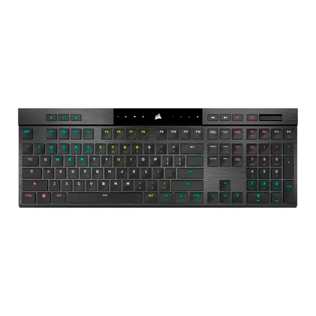 Teclado Corsair K100 Air Wireless Mecánico RGB Ultradelgado Cherry MX Ultra Low Profile