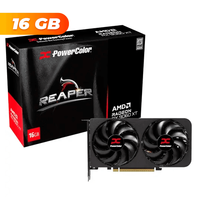 Placa de Video Powercolor Reaper RX 9060 XT 16GB GDDR6