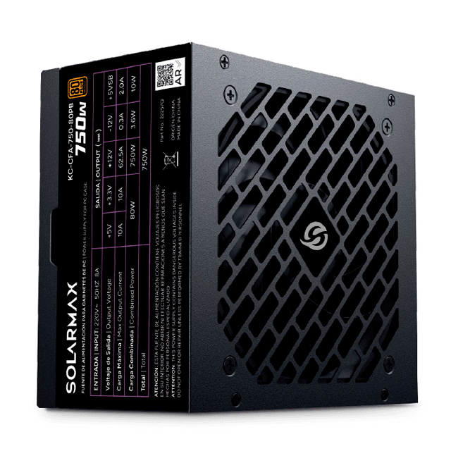 Fuente Solarmax KC-CFA-750 750w 80 Plus Bronze