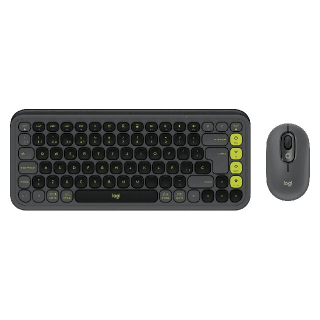 Kit Teclado y Mouse Logitech Pop Icon Graphite Wireless 920-013052