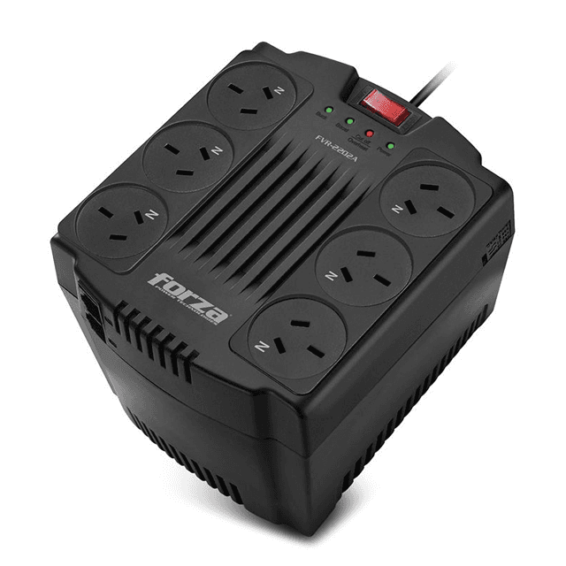 Estabilizador Regulador de Voltaje Forza FVR-2202A 6x Tomas 2200VA