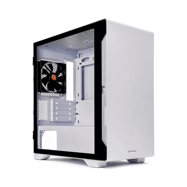 Gabinete Thermaltake S100 Templado White 1x12cm MICRO ATX