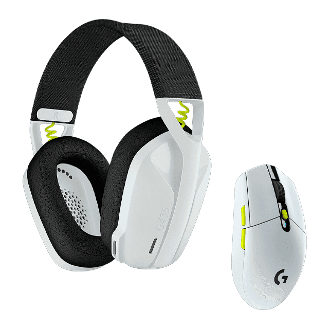 Kit Auriculares Logitech G435 White Wireless + Mouse Logitech G305 SE White Wireless (981-001161)