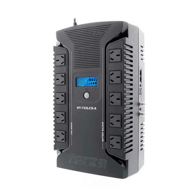 UPS Forza Interactiva HT-752LCD-A 750VA/450W (10 Tomas + 3 USB)