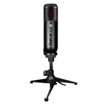 Microfono Fantech Leviosa MCX01 Black RGB Streaming Condensador USB