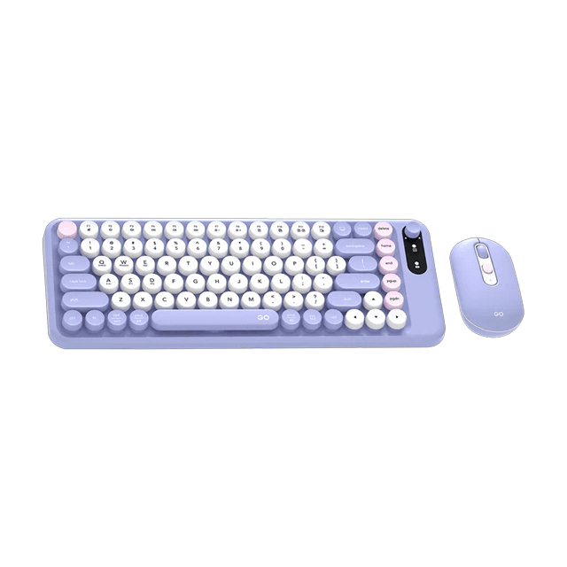 Kit Teclado y Mouse Fantech GO Mochi85 WK898 Purple Inalámbrico Bluetooth 65% Inglés