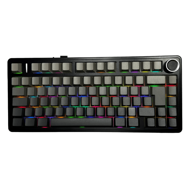Teclado Aula F75 Wireless Black Degrade Mecánico 75% Rainbow RGB Switch Reaper Español