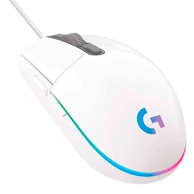 Mouse Logitech G203 Gaming Lightsync RGB White 8000 DPI